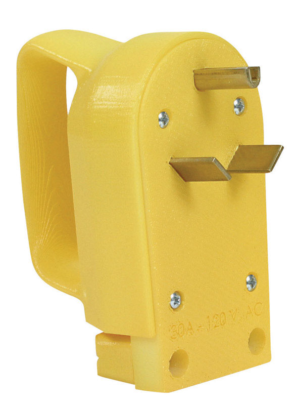 Emery Jensen 30 Amp RV electrical replacement plug, standard outdoor power connector for RVs and camping sites.