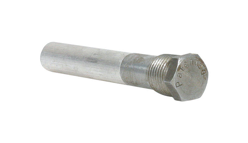 Emery Jensen anode rod 4 1/2 inch magnetic for RV water heater corrosion protection, showcases the metal rod with magnetic finish.