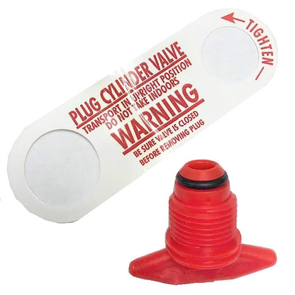Plastic RV plug from Emery Jensen, used for sealing and protecting RV electrical connections and accessories.