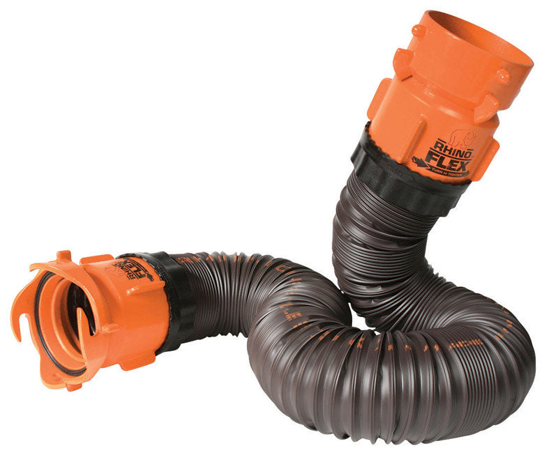 Emery Jensen RhinoFlex extension kit 5-foot RV fresh water hose with durable fittings for easy connection and extended reach.