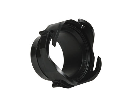 Emery Jensen RV straight hose adapter for RV parts and accessories, showing a metal connector for water hoses.