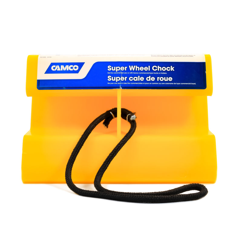 Emery Jensen Super Wheel Chock Rope for RVs, durable safety accessory used to secure wheels during parking or storage.