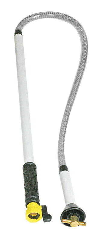 Emery Jensen RV Tank Rinse RV Swivel accessory showing a durable plastic fitting for RV tank cleaning.