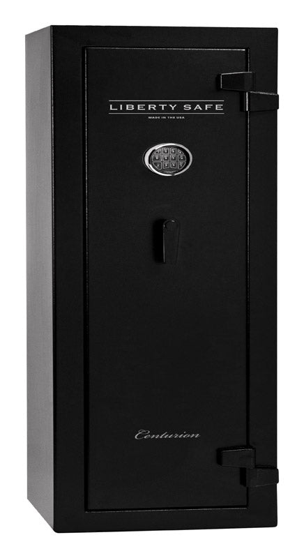 Emery Jensen Centurion Safe 12, a secure black safe with keypad and handle, designed for home or office security.
