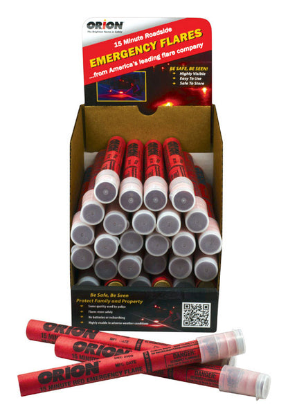 SAFETY FLARES RED 1PC - Pack of 36