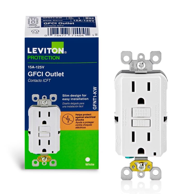 GFCI ST RECEPT 15A WHT