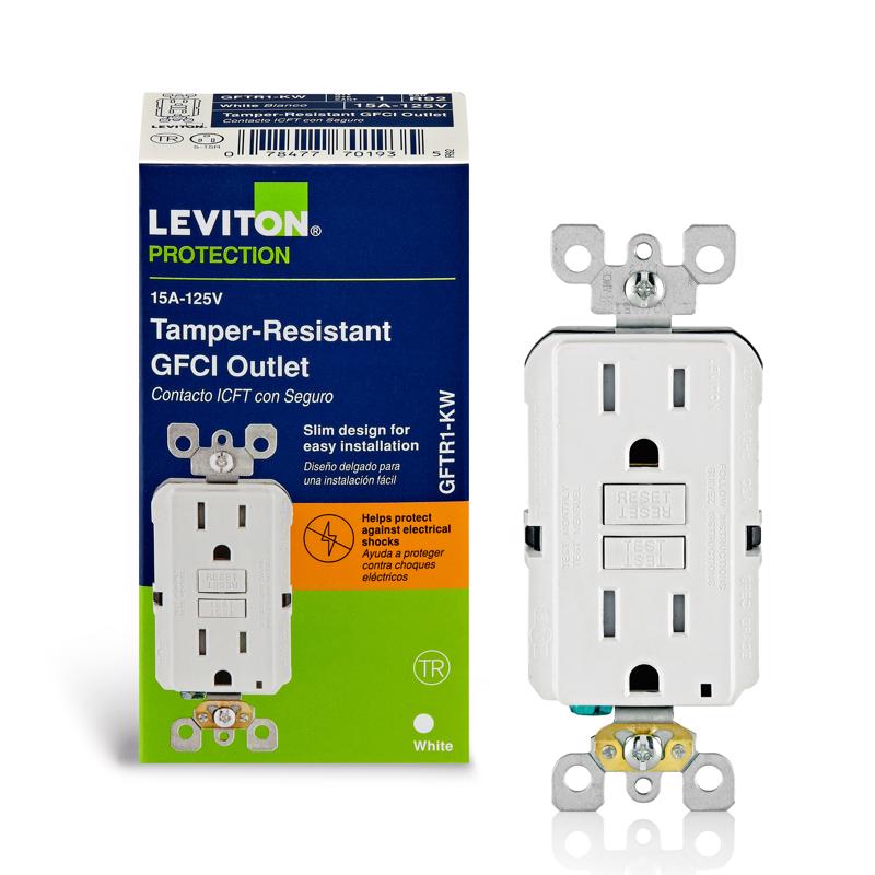 GFI ST RECEPT TR15A WHT