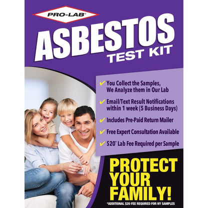 Emery Jensen asbestos test safety kit with testing tools and sample containers for detecting asbestos in building materials.