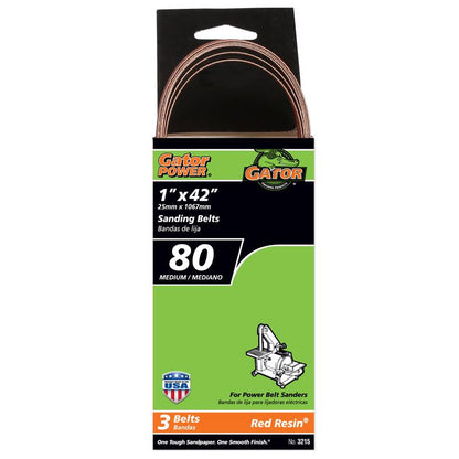 SANDBELT 1"X42" 80G PK3