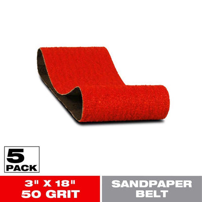 SANDING BELT 50G 3X18"