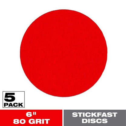 SANDING DISC 6" 80G 5PK