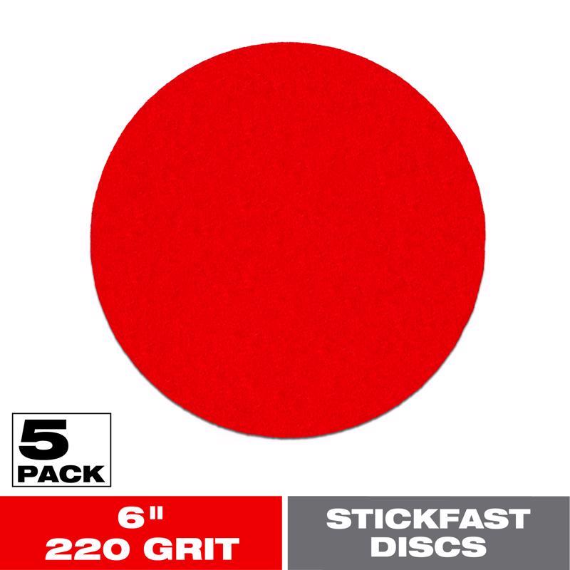 STCKFST DISC 6" 220G 5PK - Pack of 5