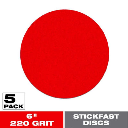 STCKFST DISC 6" 220G 5PK - Pack of 5