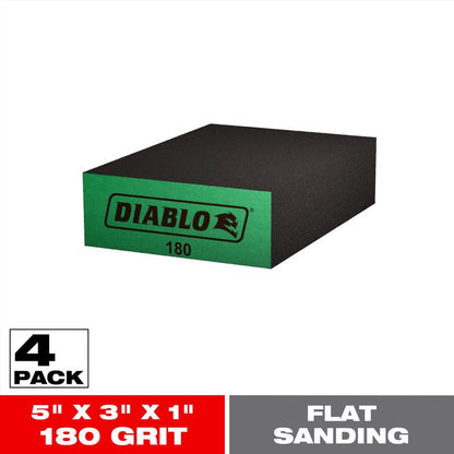 SANDING SPONGE 180G 4PK