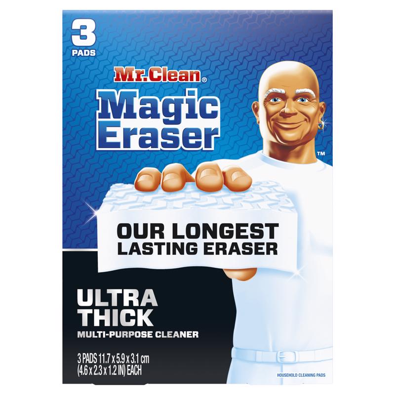 Emery Jensen ultra thick cleaning pads, set of 4 scourng pads with durable abrasive surface for heavy-duty cleaning.