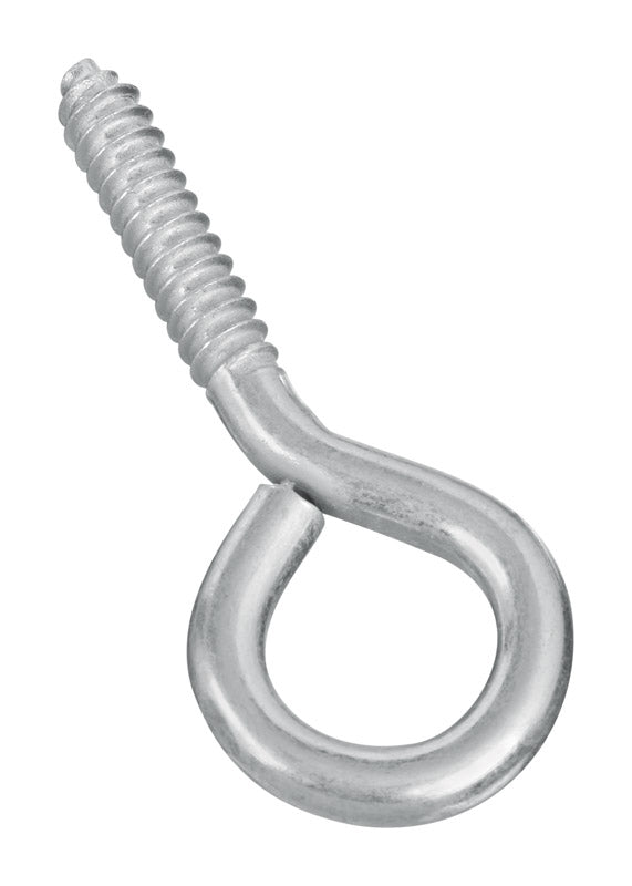 Emery Jensen screw eye #000, 3-7/8 inch size, showing a metal screw eye used for hanging or attaching items.