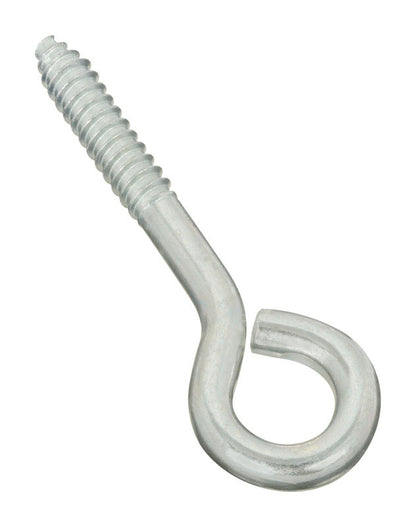 Emery Jensen screw hook with eye, zinc finish, 3/8 inch by 4 1/2 inch strap hinge for hardware and fastening applications