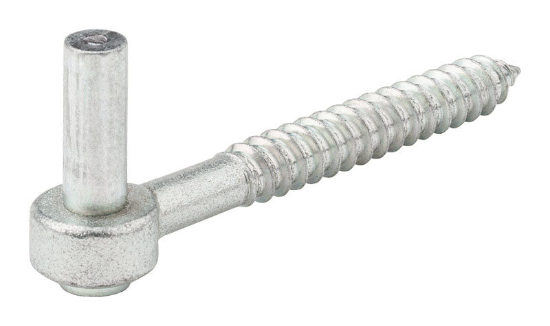 Emery Jensen ZNC screw hook strap hinge, 1/2 x 4 inches, durable metal screw hook for securing or hanging items.