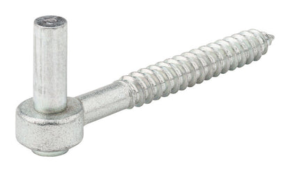 Emery Jensen ZNC screw hook strap hinge, 1/2 x 4 inches, durable metal screw hook for securing or hanging items.