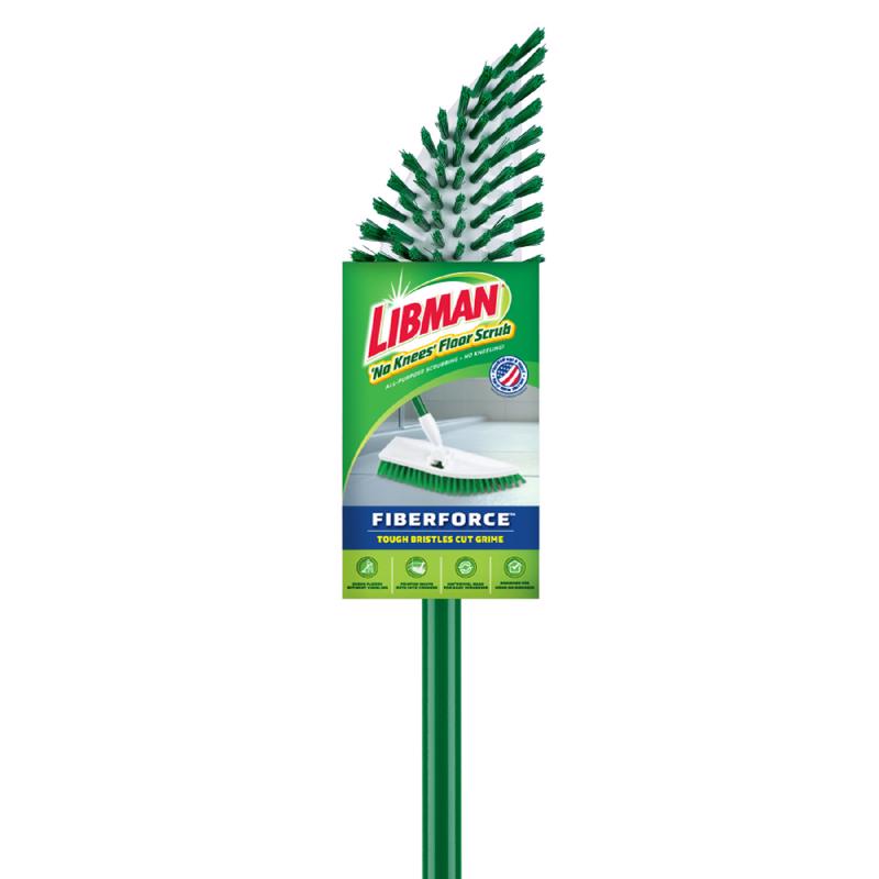 Emery Jensen LBMN No Knees Floor Scrub Brushes, pack of 4, durable cleaning tools with sturdy bristles for scrubbing floors.