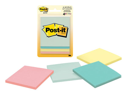 Emery Jensen Post-it Note Assorted 4-pack of self-stick notes in various colors for quick reminders and organization.