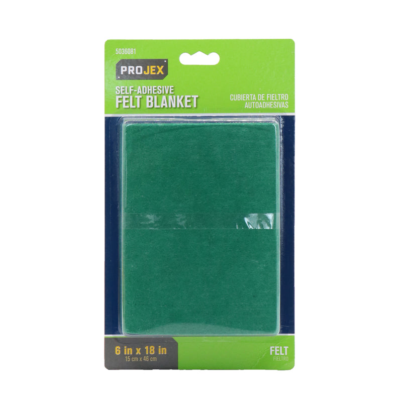 Emery Jensen Felt SA Blank T 6x18 inch self-stick protectors for furniture or surfaces, 1 pack.