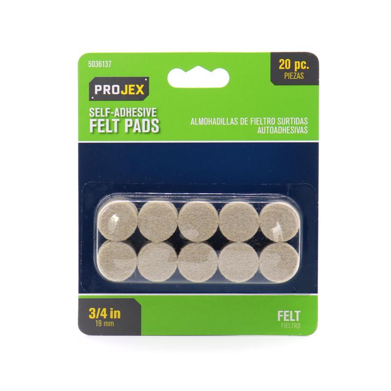 PAD FELT 3/4" CIRCLE