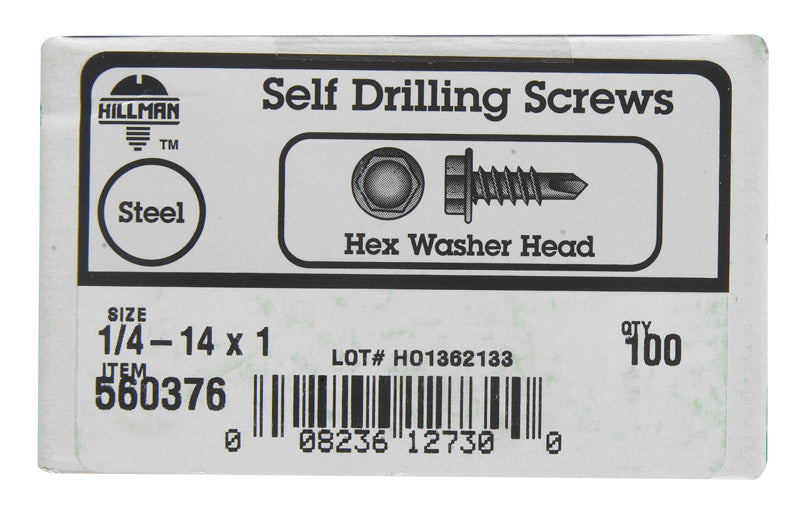Emery Jensen self-taping screw HWH DRL SCR 1/4-14x1 for durable fastenings in construction or DIY projects.