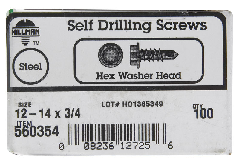 Emery Jensen self-taping screw HWH DRL SCR 12-14x3/4 with a sharp threaded tip for easy installation
