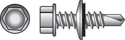 Emery Jensen HWH NEO TEK 1/4-14X2 self-taping screw for durable fastening and anchoring applications.