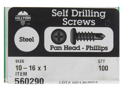PPH DRILL SCR 10-16X1