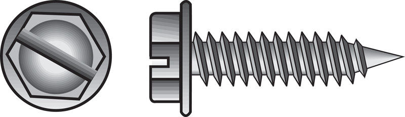 Emery Jensen self-taping screw HWH SLT 8x3/4 inch, 100-pack, showing the screw's head and threading for wood applications.