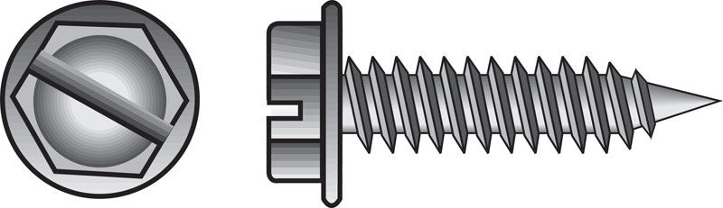 Emery Jensen self-taping screw HWH SLT8x1/2, shown in a box of 100 for fastening and woodworking applications.