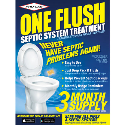 Emery Jensen One Flush Septic Energizer septic field tablets for maintaining and boosting septic system performance.