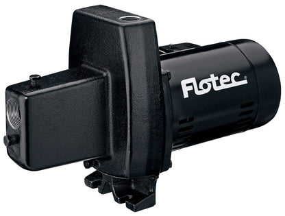 Emery Jensen shallow well jet pump with 3/4 HP motor, durable metal construction, designed for residential water supply.