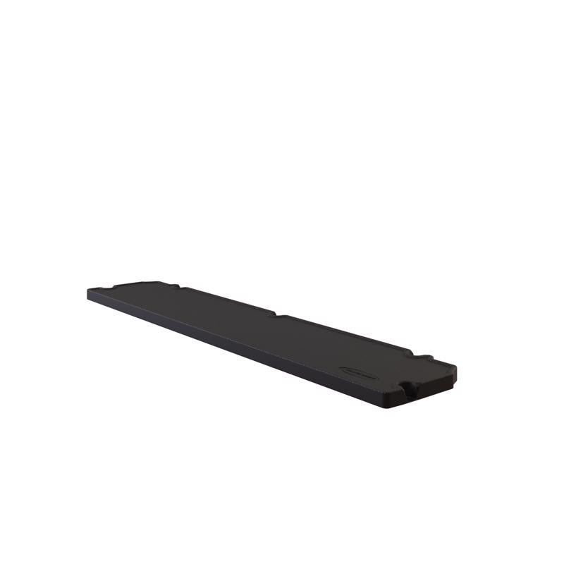Horizontal 50-inch shelf kit from Emery Jensen, designed for shed storage and organization, shown in a clean, assembled state.