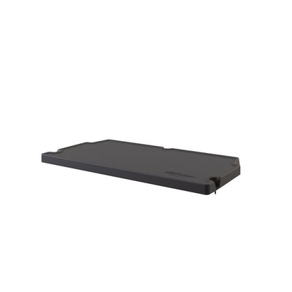 Emery Jensen vertical shelf kit for shed, 27.75 inches, sturdy metal storage organizer with multiple tiers for shed organization.