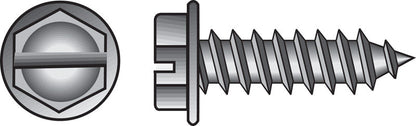 Emery Jensen sheet metal HX WH SMS Z 14x3/4 with a zinc coating, showing a close-up of the textured metal surface.