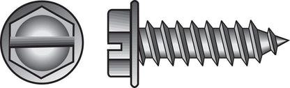 Emery Jensen HX WH SMS Z 8x1/2 sheet metal piece with Z-shaped profile, silver color, for construction and manufacturing use