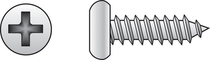 Emery Jensen PHILIP PN SMS Z sheet metal screw, 14x1¼ inch, with Phillips drive for metal fastening applications.
