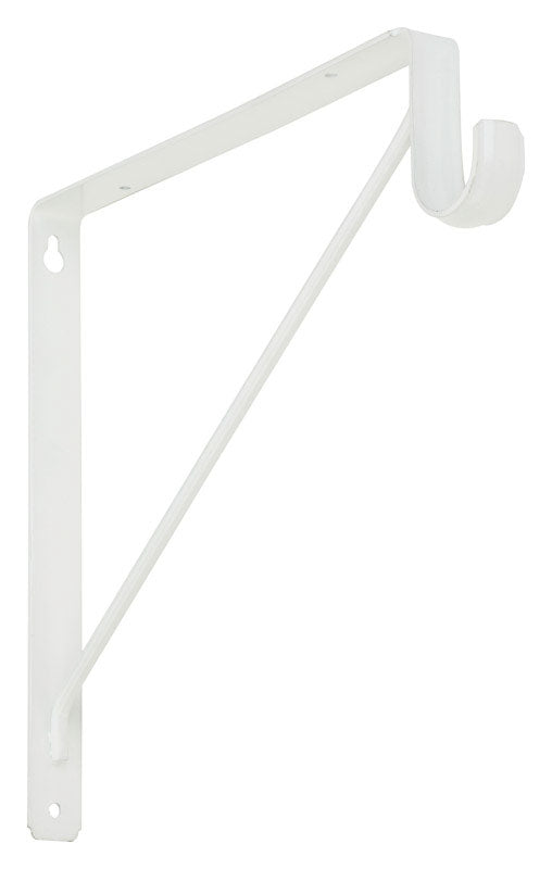 Shelf/rod BRACKET WHT - Pack of 10