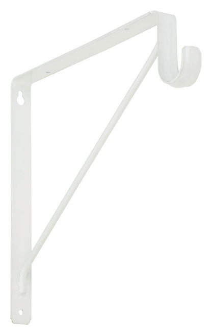 Shelf/rod BRACKET WHT - Pack of 10