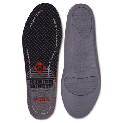 Gray men's insole for shoe and boot laces, size 7-13, by Emery Jensen, shown with the product in the image.