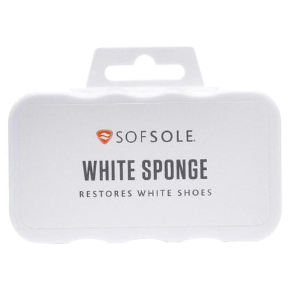 Emery Jensen SHNE sponge shoe and boot polish applicator, white foam pad for cleaning and polishing footwear.