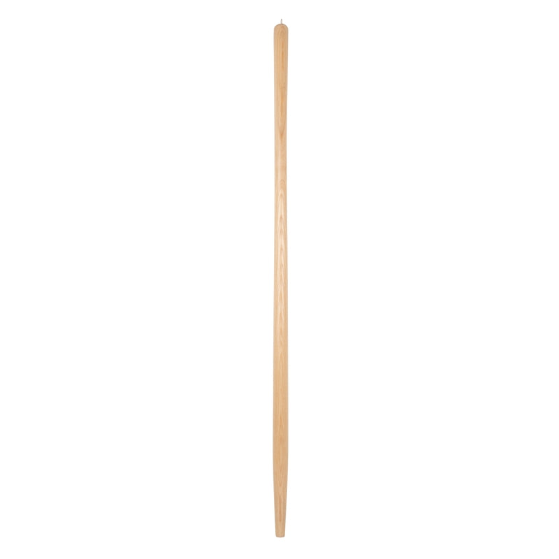 Emery Jensen 48-inch solid shovel handle with a sturdy wooden grip, designed for heavy-duty gardening and outdoor shovels.