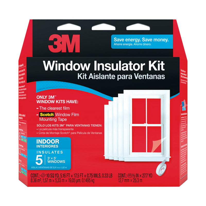 Emery Jensen FilmKit Shrink 5-Window 3M shrink window kit with film and tools for window insulation and sealing.