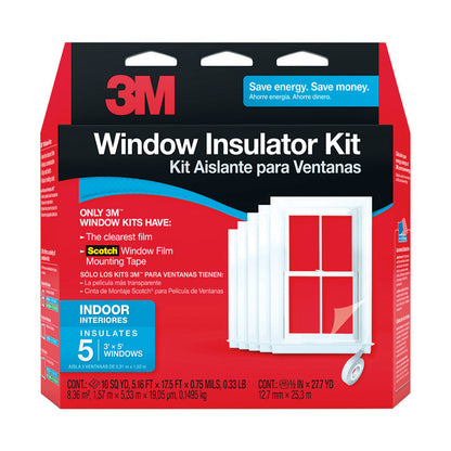Emery Jensen FilmKit Shrink 5-Window 3M shrink window kit with film and tools for window insulation and sealing.