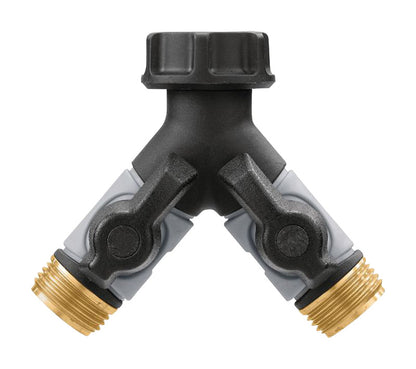 Y-hose CONNCTR W/shutoff - Pack of 10