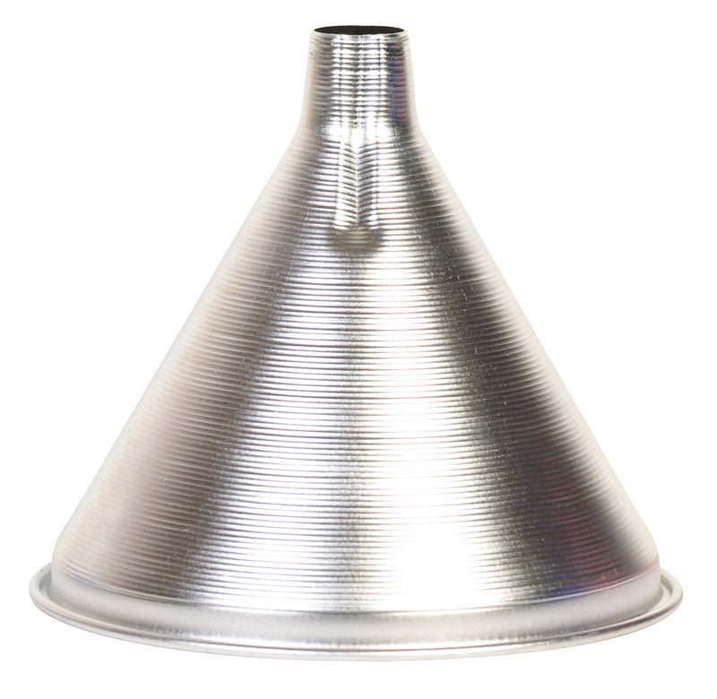 Aluminum kitchen funnel with 3/4 pint capacity from Emery Jensen, designed for pouring liquids and small ingredients smoothly.