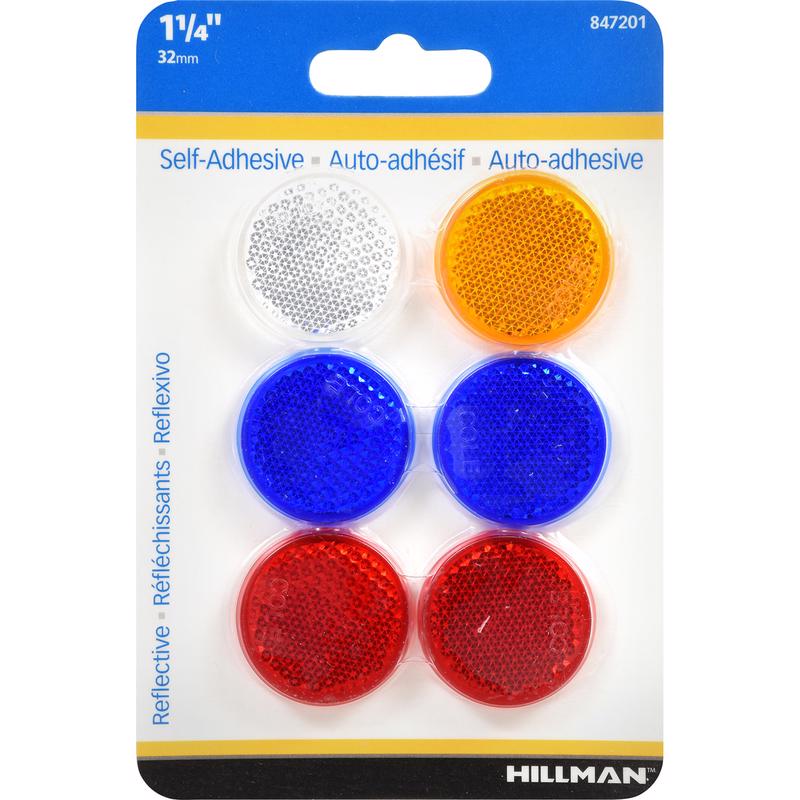 REFLECTORS ASTD 1.25" 6PK - Pack of 12